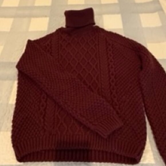 Balenciaga Paris Wool Blend Cable Knit Sweater - Picture 1 of 7
